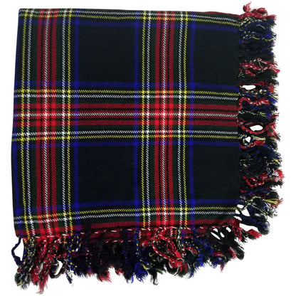 Tartan Fly Plaid Shawl – Scottish Kilt Scarf with Rolled Fringe