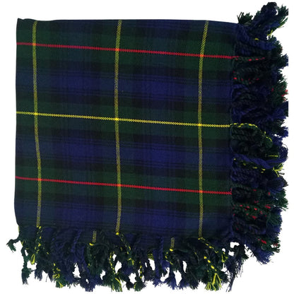 Tartan Fly Plaid Shawl – Scottish Kilt Scarf with Rolled Fringe