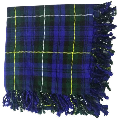 Tartan Fly Plaid Shawl – Scottish Kilt Scarf with Rolled Fringe