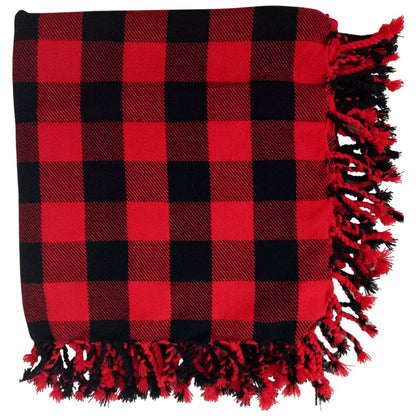 Tartan Fly Plaid Shawl – Scottish Kilt Scarf with Rolled Fringe