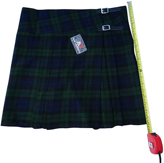 AAR Women’s Scottish Kilts Skirt 20″ Length Ladies Billie Black Watch