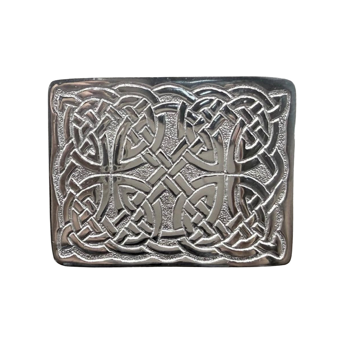 Men's Scottish Rope Style Kilt Buckle Highland Belt Buckles Antique/Chrome AAR