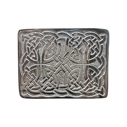 Men's Scottish Rope Style Kilt Buckle Highland Belt Buckles Antique/Chrome AAR