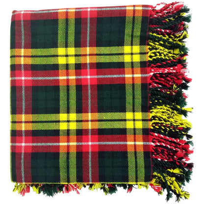 Tartan Fly Plaid Shawl – Scottish Kilt Scarf with Rolled Fringe
