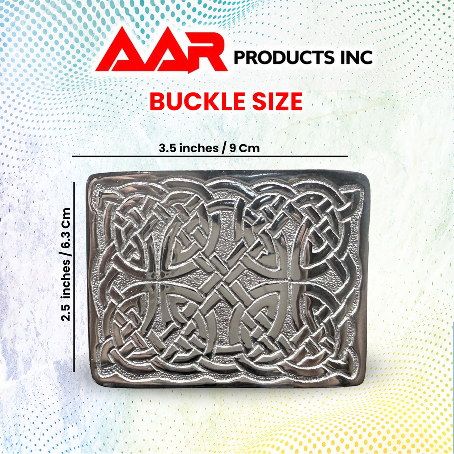 Men's Scottish Rope Style Kilt Buckle Highland Belt Buckles Antique/Chrome AAR