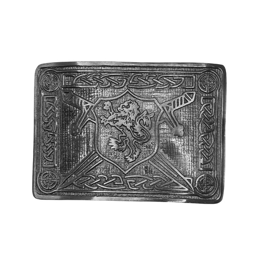 AAR Men Scottish Kilt Belt Buckle Rampant Lion Black Finish Kilt Pin Socks