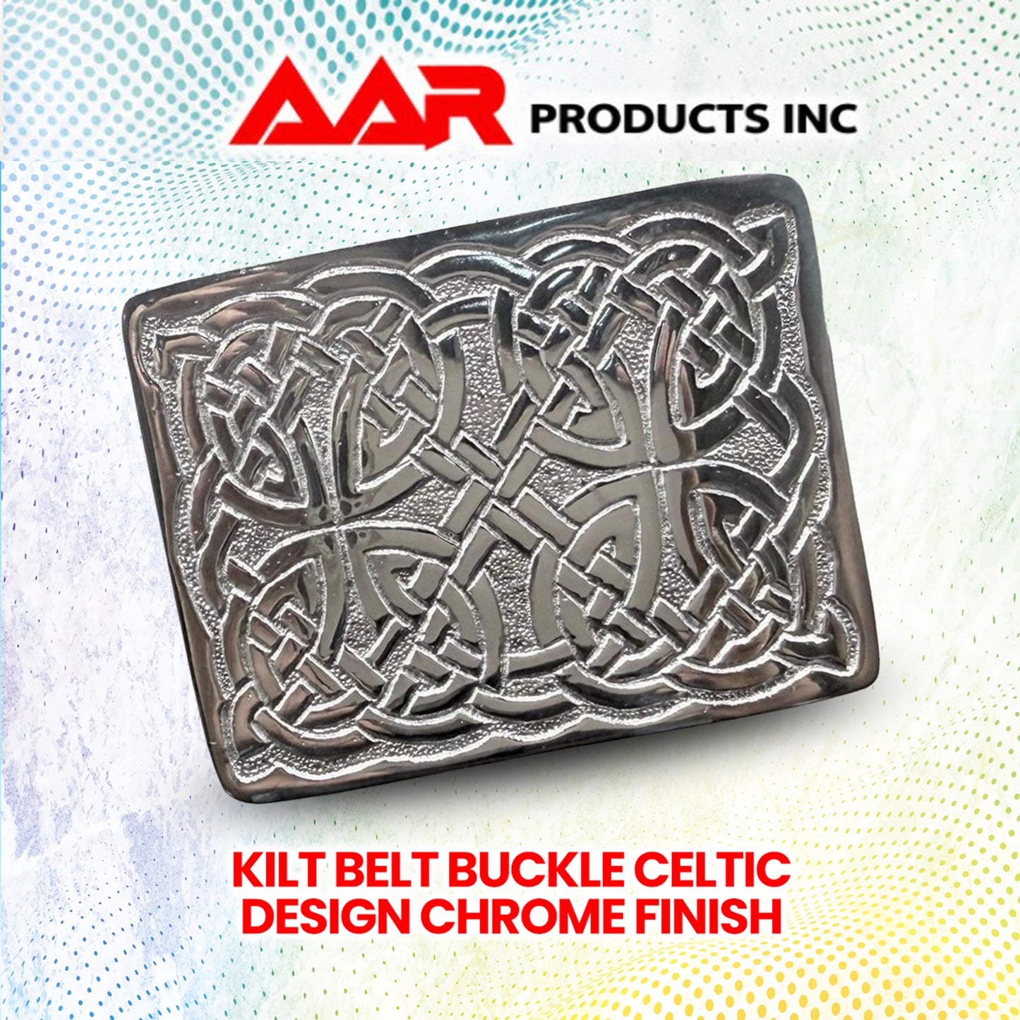 Men's Scottish Rope Style Kilt Buckle Highland Belt Buckles Antique/Chrome AAR