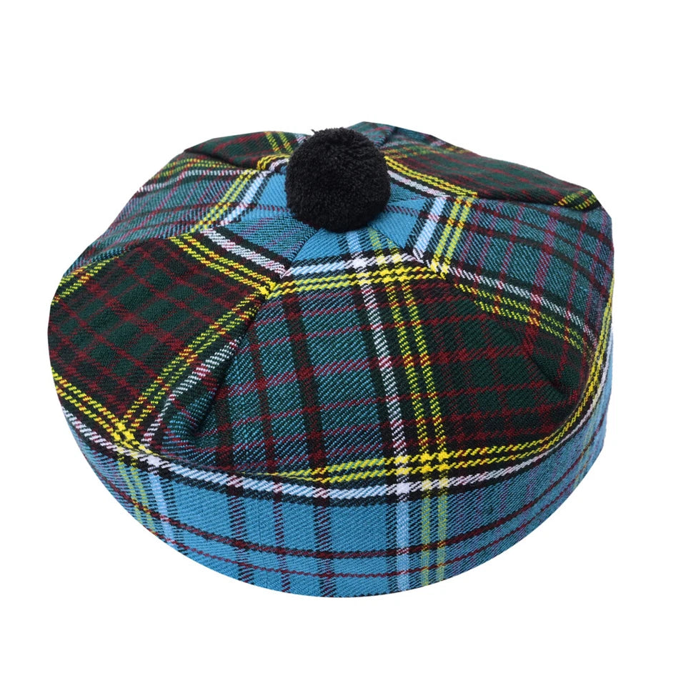 Scottish Tammy O’ Shanter Hat – Traditional Tartan Highland Cap for Men & Women
