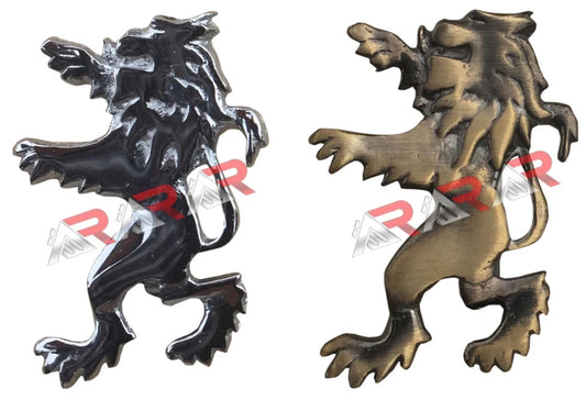 AAR Rampant Lion Kilt Pin – 2" Antique Chrome Finish | Traditional Scottish Highland Brooch