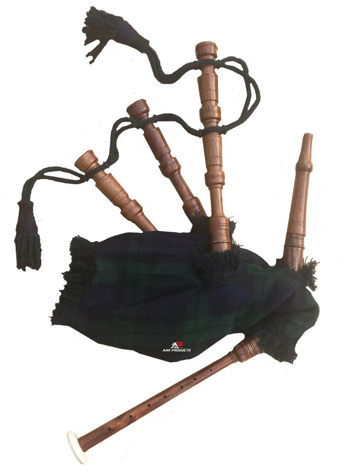 Mini Toy Baby Kids Junior Bagpipe Sheesham wood W/Instruction Sheet free 2 Reeds