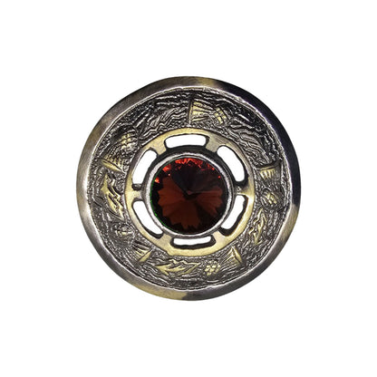 AAR Women's Scottish Celtic Kilt Fly Plaid Brooch Antique Plated in