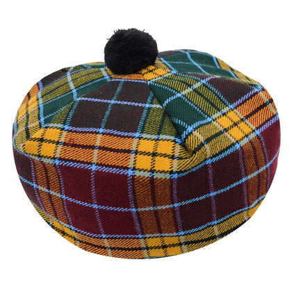 Scottish Tammy O’ Shanter Hat – Traditional Tartan Highland Cap for Men & Women