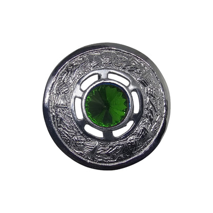 AAR Scottish Ladies Kilt Fly Plaid Brooch Stone 2"/Highland Shawl Brooches