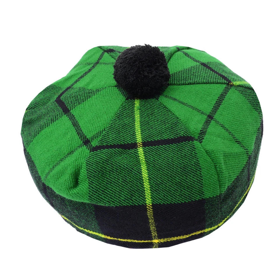Scottish Tammy O’ Shanter Hat – Traditional Tartan Highland Cap for Men & Women