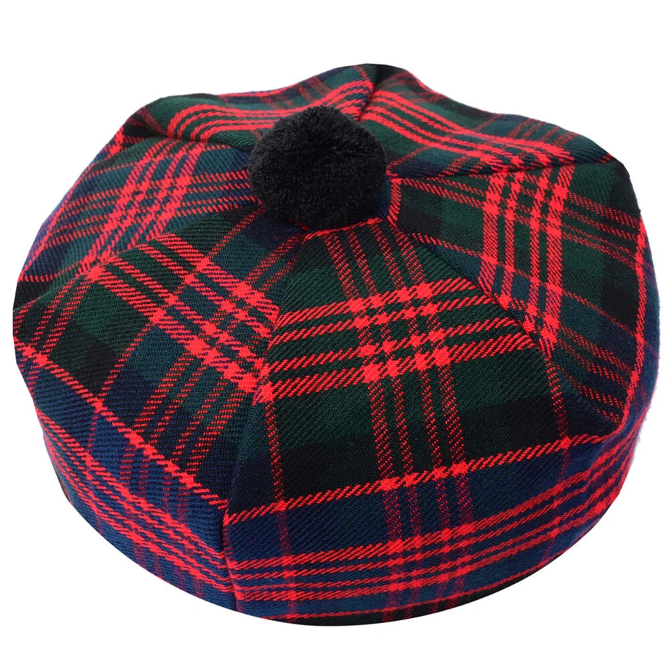 Scottish Tammy O’ Shanter Hat – Traditional Tartan Highland Cap for Men & Women