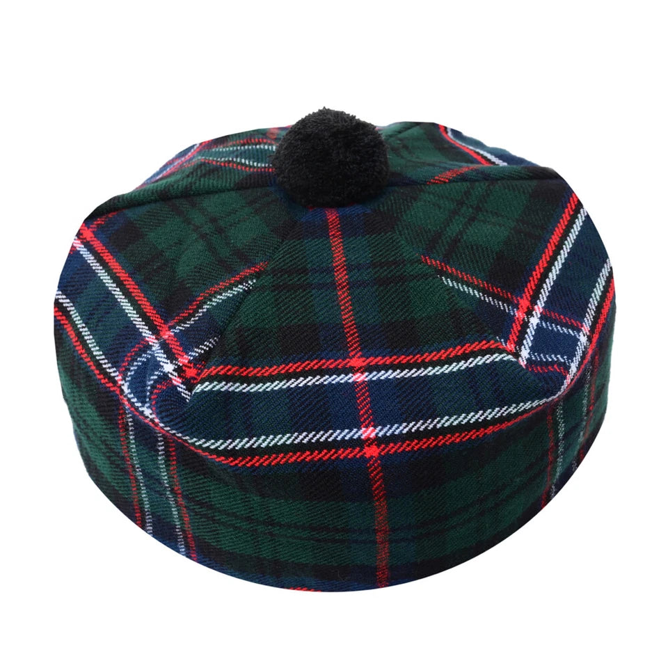 Scottish Tammy O’ Shanter Hat – Traditional Tartan Highland Cap for Men & Women