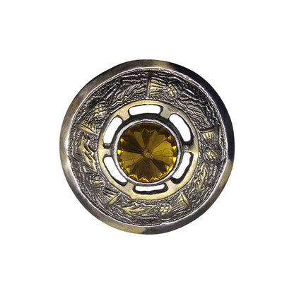 AAR Women's Scottish Celtic Kilt Fly Plaid Brooch Antique Plated in