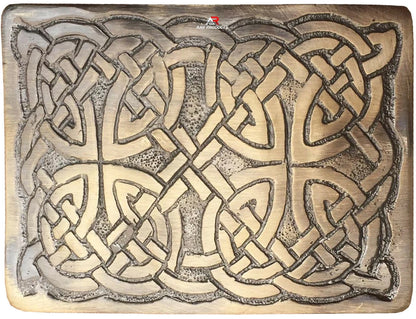 Men's Scottish Rope Style Kilt Buckle Highland Belt Buckles Antique/Chrome AAR