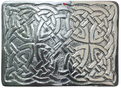 Men's Scottish Rope Style Kilt Buckle Highland Belt Buckles Antique/Chrome AAR