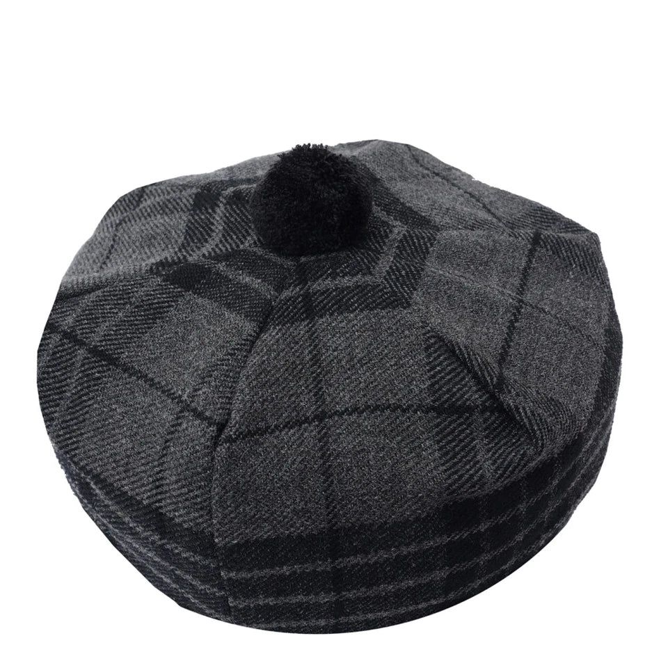 Scottish Tammy O’ Shanter Hat – Traditional Tartan Highland Cap for Men & Women
