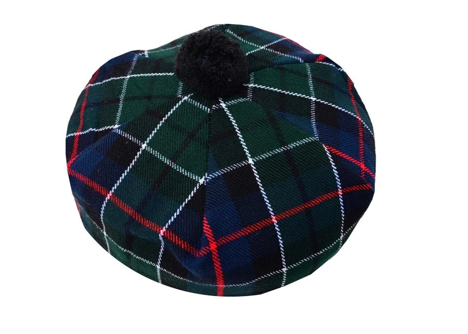 Scottish Tammy O’ Shanter Hat – Traditional Tartan Highland Cap for Men & Women
