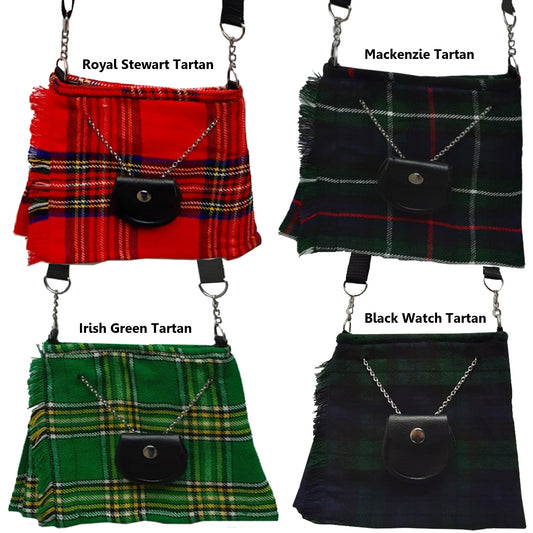 Ladies Shoulder Bags Scottish Kilt Tartan Bag Purse Handmade 4 Tartans New AAR