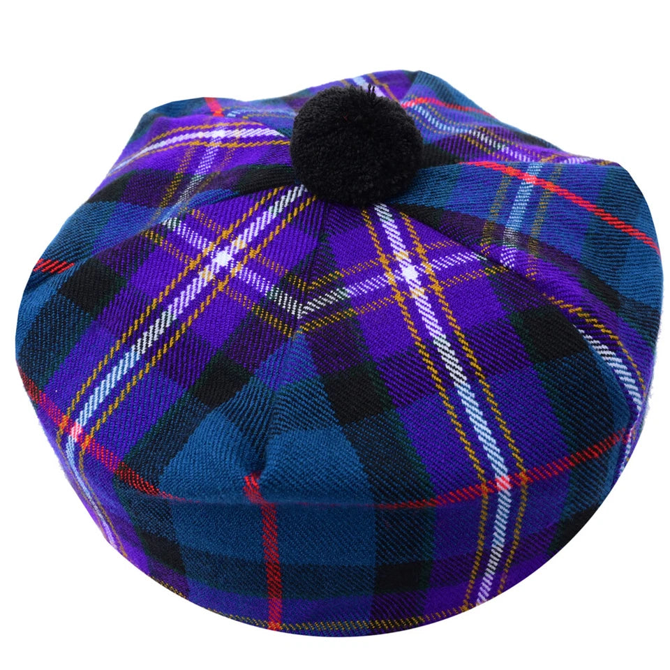Scottish Tammy O’ Shanter Hat – Traditional Tartan Highland Cap for Men & Women