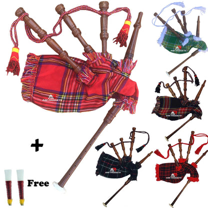 Mini Toy Baby Kids Junior Bagpipe Sheesham wood W/Instruction Sheet free 2 Reeds