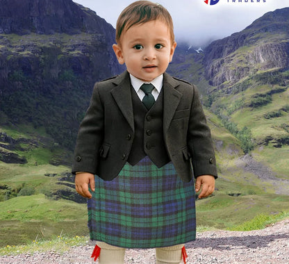 Mini Kilts Royal Stewart Tartan Scottish Children Green Boys Babies