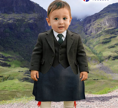 Mini Kilts Royal Stewart Tartan Scottish Children Green Boys Babies
