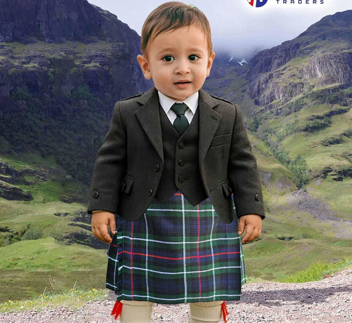 Mini Kilts Royal Stewart Tartan Scottish Children Green Boys Babies