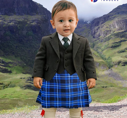 Mini Kilts Royal Stewart Tartan Scottish Children Green Boys Babies