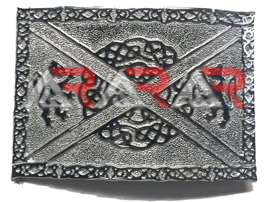 Scottish Buckle Kilts Lion Celtic Knots Belt Classic Kilt Chrome Finish New