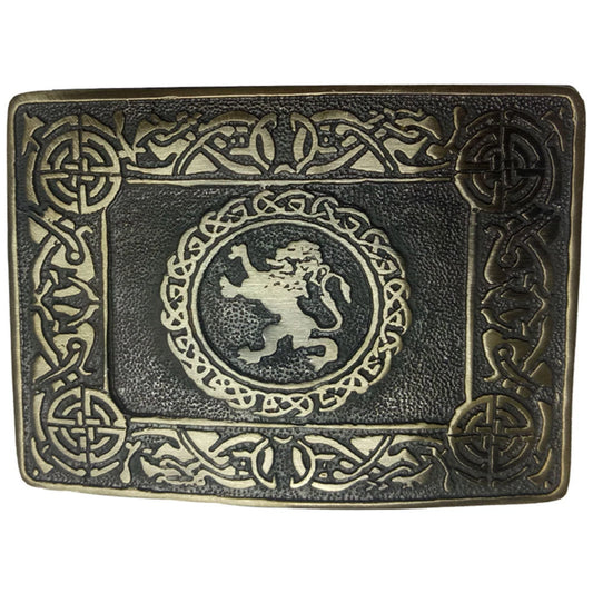 Scottish Rampant Lion Design Kilt Belt Buckle High Quality Antique Finish