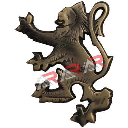 AAR Scottish Lion Rampant Kilt Pin – 4" Antique & Chrome Plated | Highland Kilt Brooch for Traditional Wear