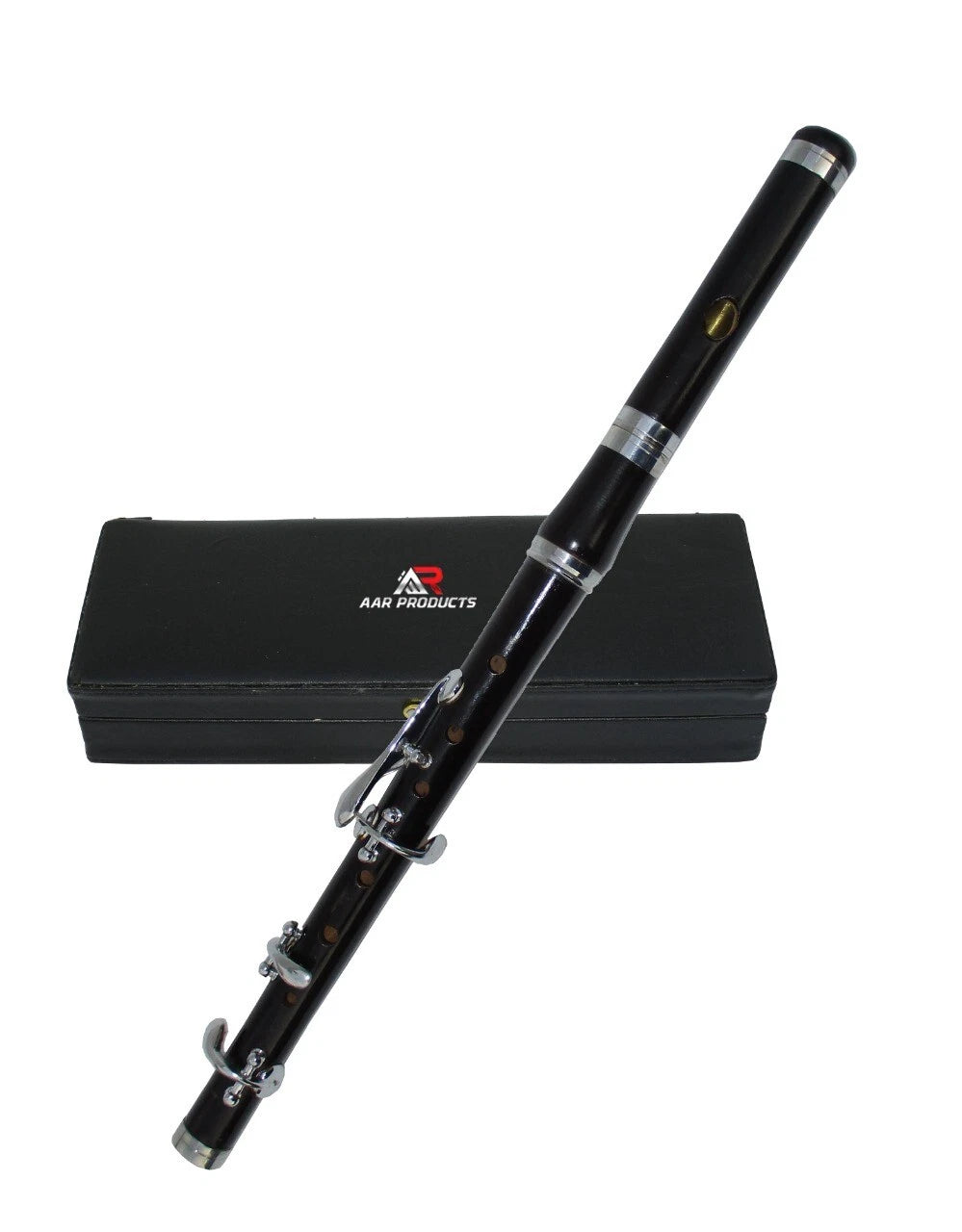Irish Scottish Marching Bb Flute with 5 Keys High Pitch Black Hard Case