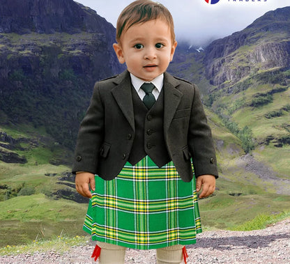 Mini Kilts Royal Stewart Tartan Scottish Children Green Boys Babies