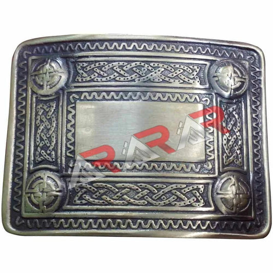 Men Scottish Kilt Belt Buckle 4 Dome Mirror Design Highland Kilt Belt Buckle