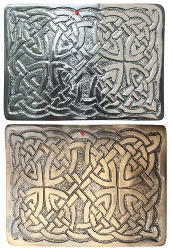 Men's Scottish Rope Style Kilt Buckle Highland Belt Buckles Antique/Chrome AAR