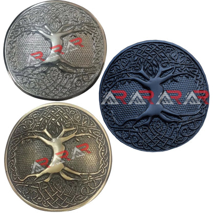 Scottish Kilt Belt Buckle Bronze Chrome Black Highland Tree Belts Buckles