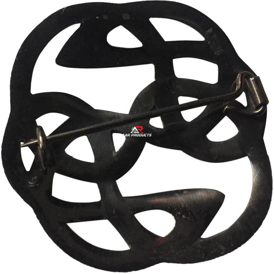 Scottish Kilt Fly Plaid Brooch Celtic Knot Back Locking Pin Hook AAR 3 Color