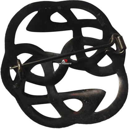 Scottish Kilt Fly Plaid Brooch Celtic Knot Back Locking Pin Hook AAR 3 Color