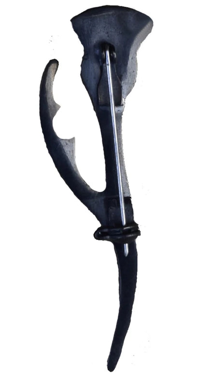 AAR Scottish Thistle Heritage Kilt Pin – 4" Chrome Finish | Highland Dress Pin for Kilts