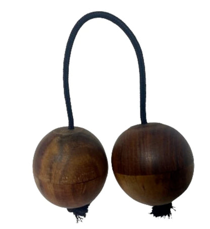 Aslatuas Shaker – Rhythmic Wooden Ball Kashaka Instrument for Kids & Adults – African Hand Percussion Toy
