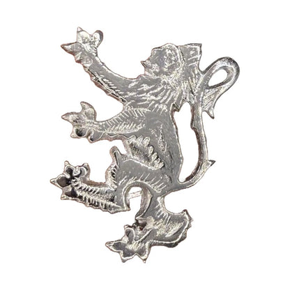 Scottish Lion Rampant Kilt Pin Antique/Chrome Plated 2"/Kilt Pins High Quality