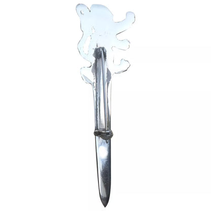 Kilt Pin Scottish Classic Lion Rampant Silver Antique and Chrome Finish High Quality 4" AAR