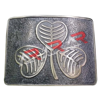 Scottish Kilt Buckle Highland Irish Shamrock Kilt Belt Buckle Antique Finish