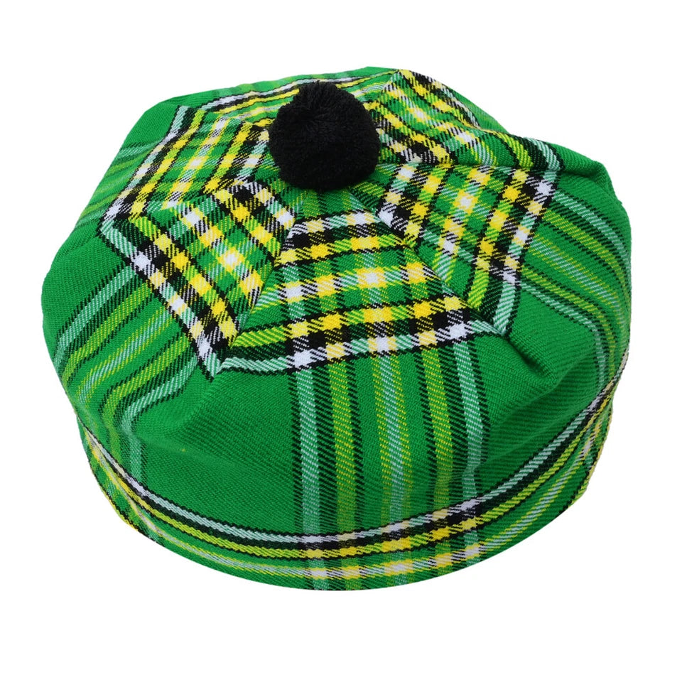 Scottish Tammy O’ Shanter Hat – Traditional Tartan Highland Cap for Men & Women