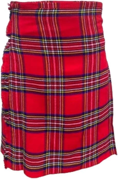 Men's Scottish Kilt 3 Pcs Set 13 oz Highland Tartans Fleshes or Kilt Pin