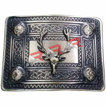 Men’s Kilt Belt Buckle Stag Head Antique Finish/Stag Head Kilt Belt Buckles